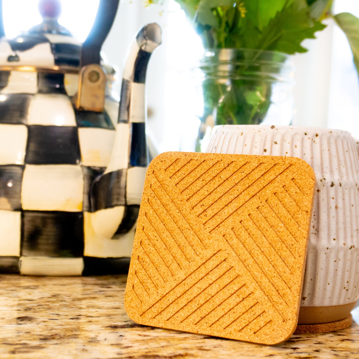 Coaster Set | 6 Pack | Includes Holder